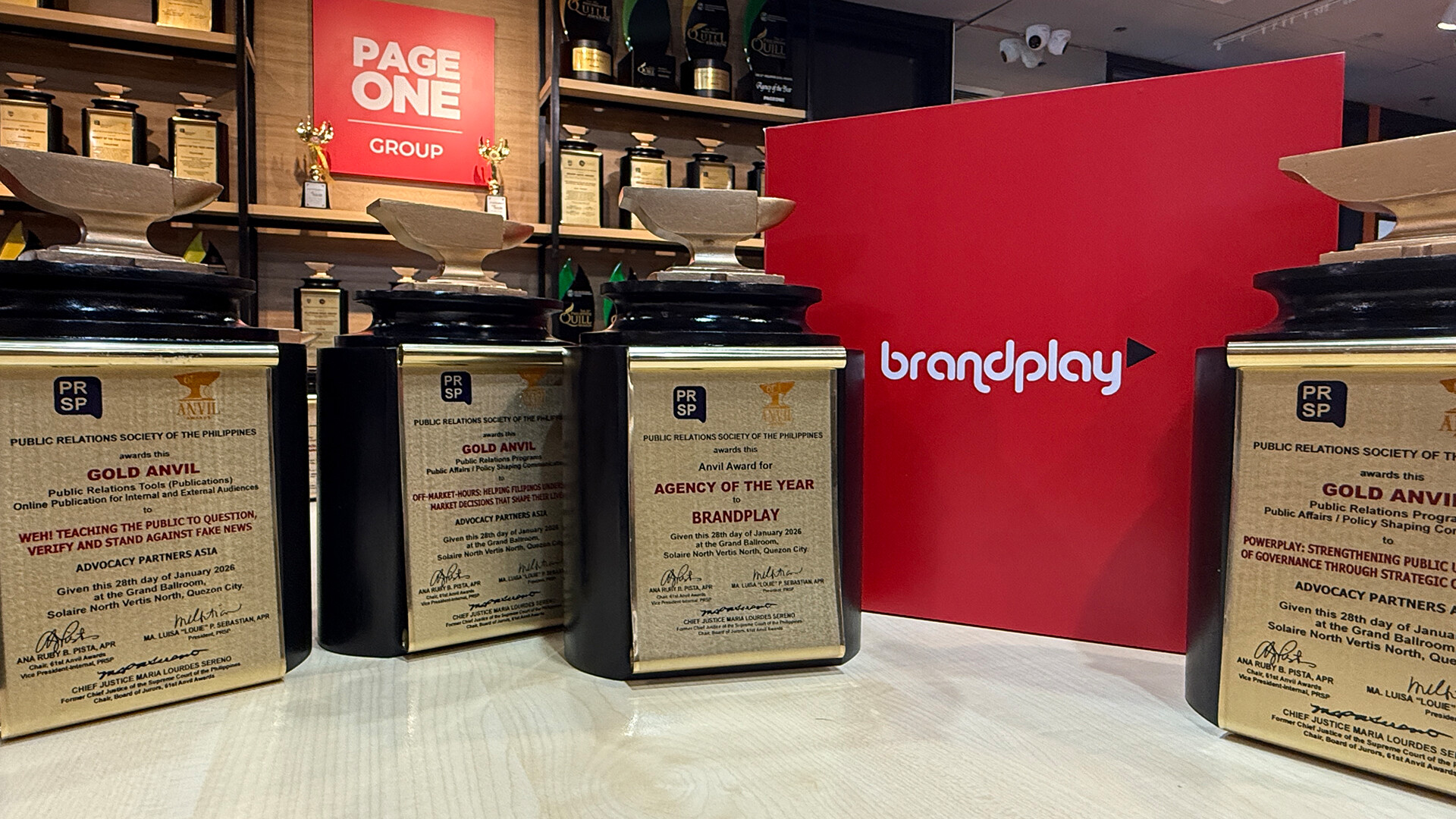 Brandplay Wins Agency Of The Year At 61st Anvil Awards, Takes Home 26 Trophies